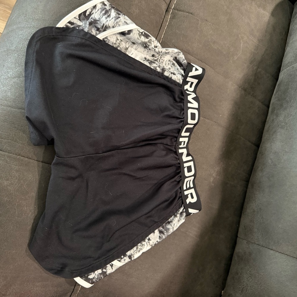 Under Armour Black and Patterned Shorts